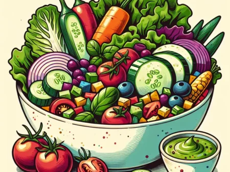 Resep Salad Sayur dengan Dressing Rendah Kalori